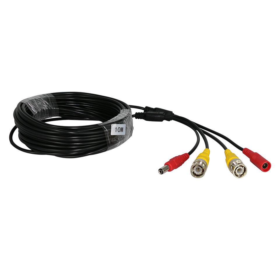 BNC Video Power Siamese Cable 59ft 18m for Analog AHD CVI CCTV Surveillance Camera(图5)